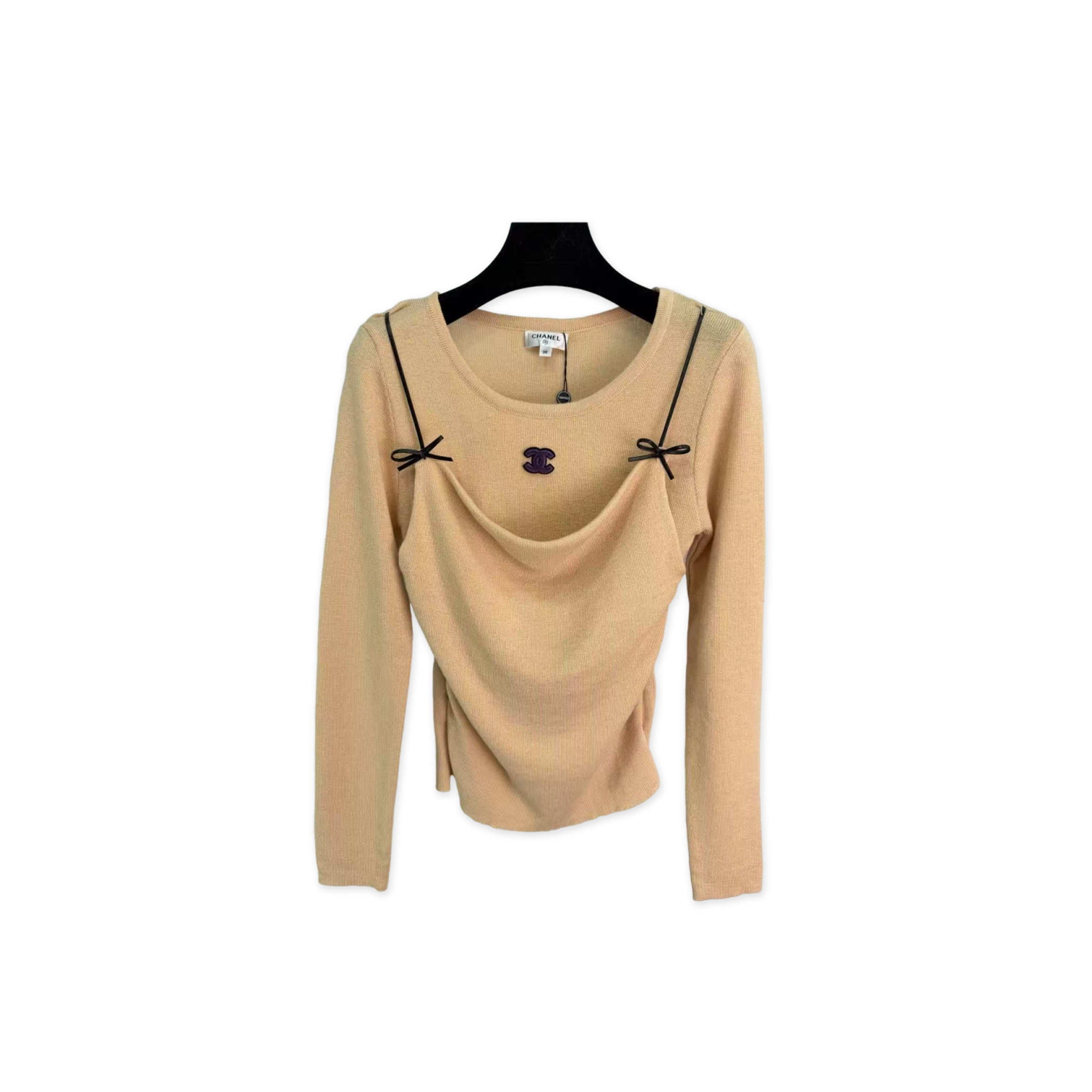 CHANEL FAUX TWO-PIECE KNITWEAR